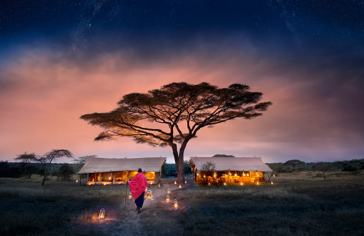 Safari accommodation tiers from budget to luxury in Tanzania