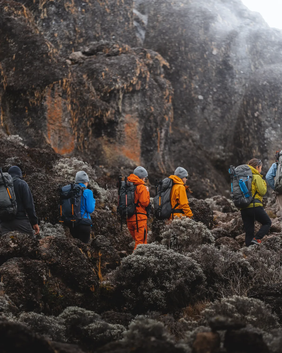 Kilimanjaro packing gear, mountain clothing and equipment